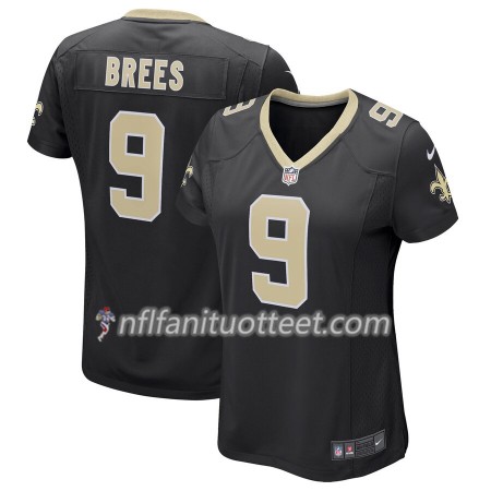 Nainen New Orleans Saints NFL Pelipaita Drew Brees 9 Nike Musta 